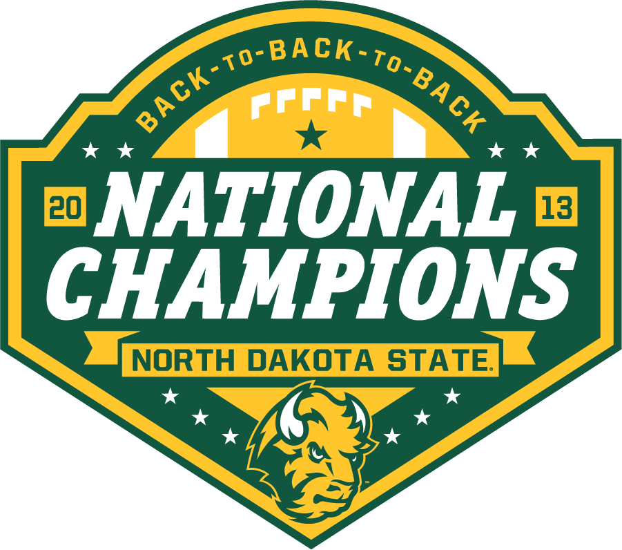 North Dakota State Bison 2013 Champion Logo diy DTF decal sticker